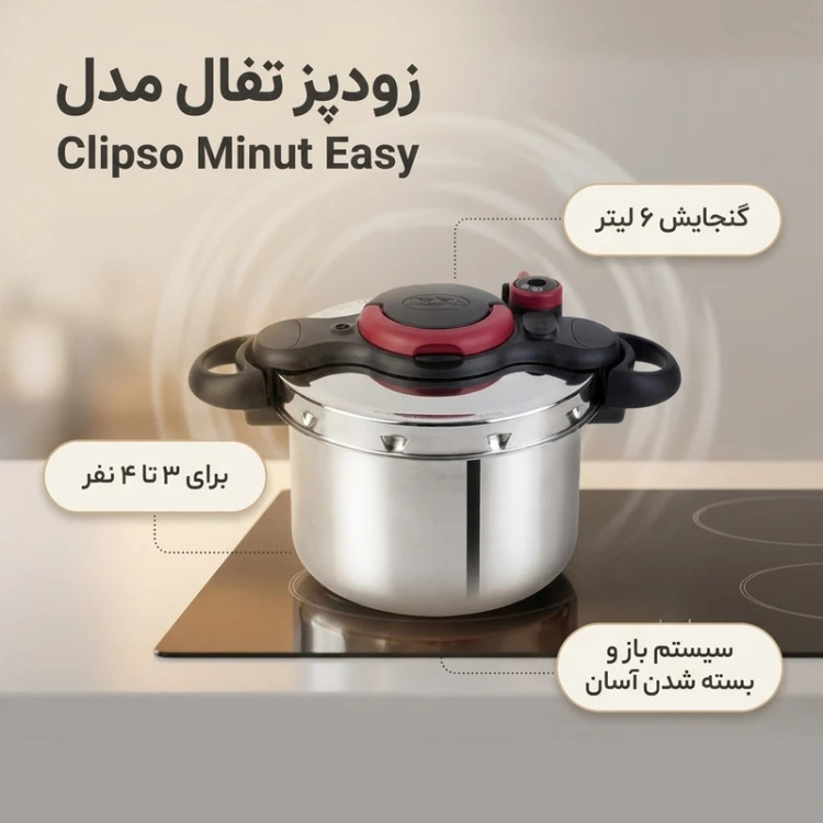 زودپز 6 لیتر تفال فرانسه مدل P4620768